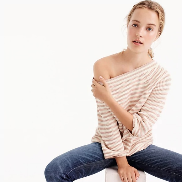 J. Crew Sweaters - Relaxed Boatneck Sweater in Stripe NWOT